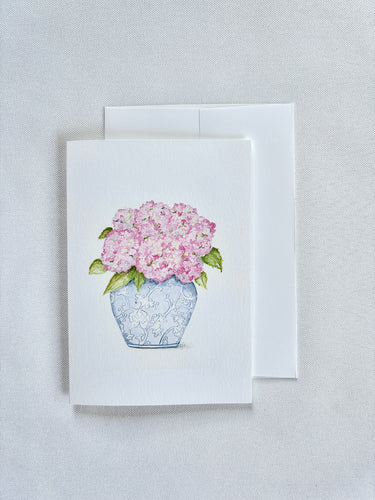 Hydrangea Folded Notecard with Envelope
