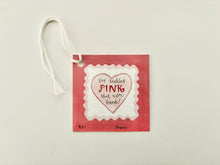 Tickled Pink Valentines Gift Tag