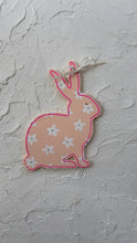 Hand-painted Wooden Rabbit Tag
